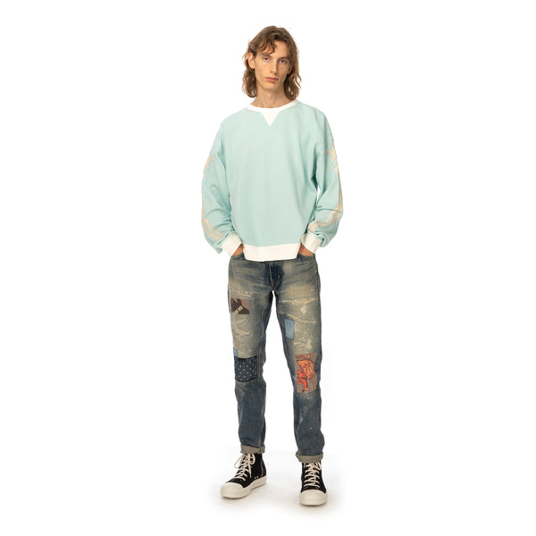 Poggy's Box | x FORSOMEONE Twotoone Bone Sweat Sax - Concrete