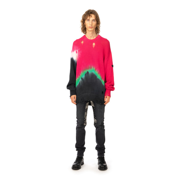 Poggy's Box | x FORSOMEONE Tie Dye Damage Knit Pink - Concrete