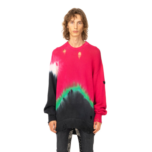 Poggy's Box | x FORSOMEONE Tie Dye Damage Knit Pink - Concrete