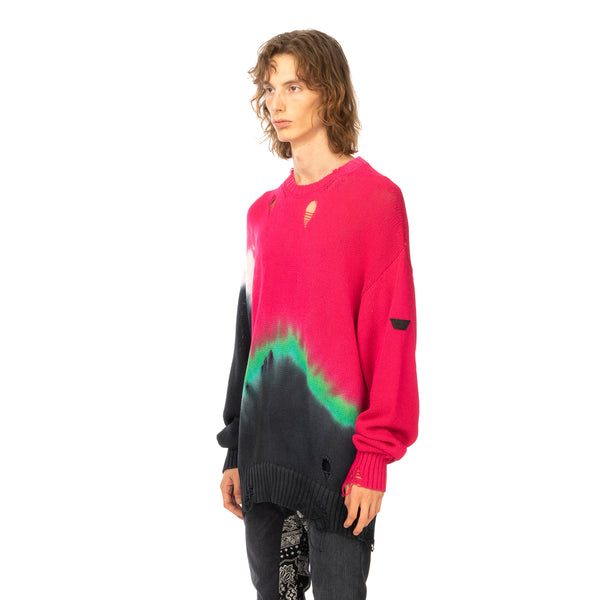 Poggy's Box | x FORSOMEONE Tie Dye Damage Knit Pink - Concrete