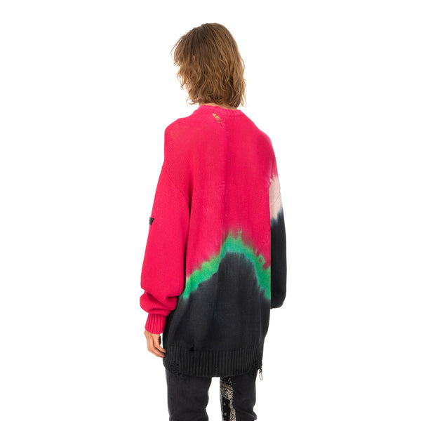 Poggy's Box | x FORSOMEONE Tie Dye Damage Knit Pink - Concrete