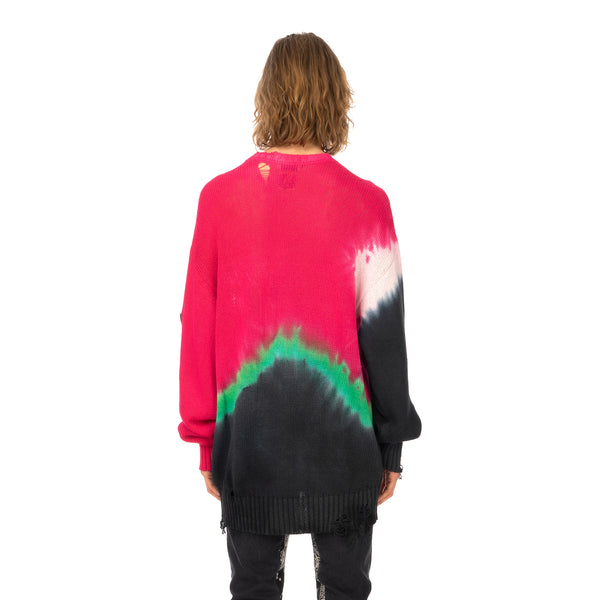 Poggy's Box | x FORSOMEONE Tie Dye Damage Knit Pink - Concrete