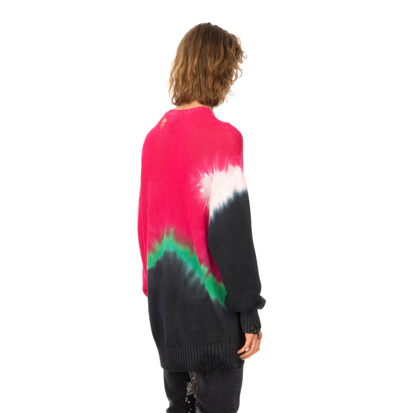 Poggy's Box | x FORSOMEONE Tie Dye Damage Knit Pink - Concrete