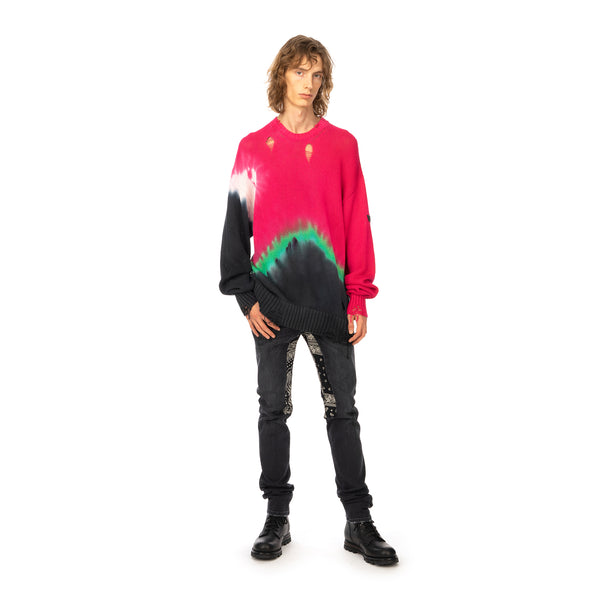 Poggy's Box | x FORSOMEONE Tie Dye Damage Knit Pink - Concrete
