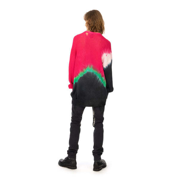 Poggy's Box | x FORSOMEONE Tie Dye Damage Knit Pink - Concrete