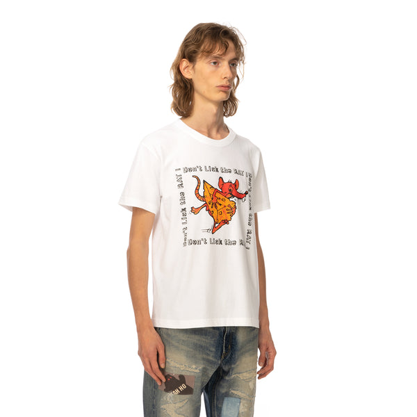 Poggy's Box | Don't Lick The Rat T-Shirt White - Concrete