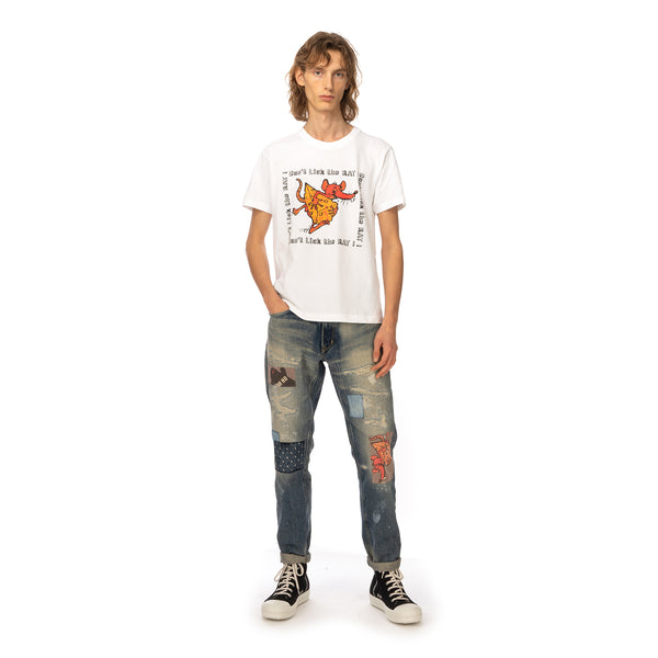Poggy's Box | Don't Lick The Rat T-Shirt White - Concrete