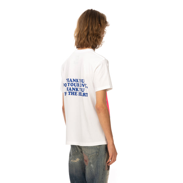 Poggy's Box | Hand-Printed T-Shirt White - Concrete