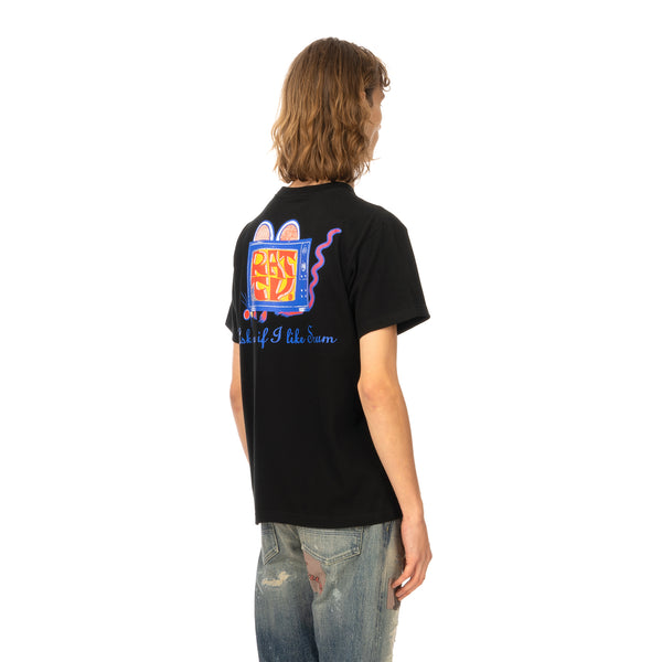 Poggy's Box | Rat TV T-Shirt Black - Concrete