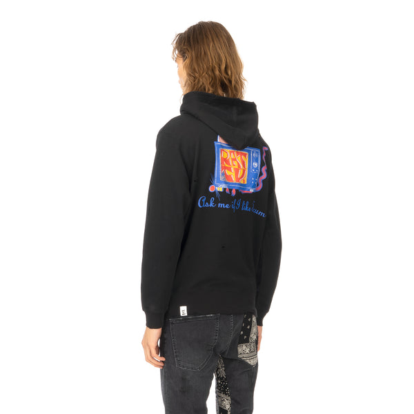 Poggy's Box | Rat TV Hoodie Black - Concrete