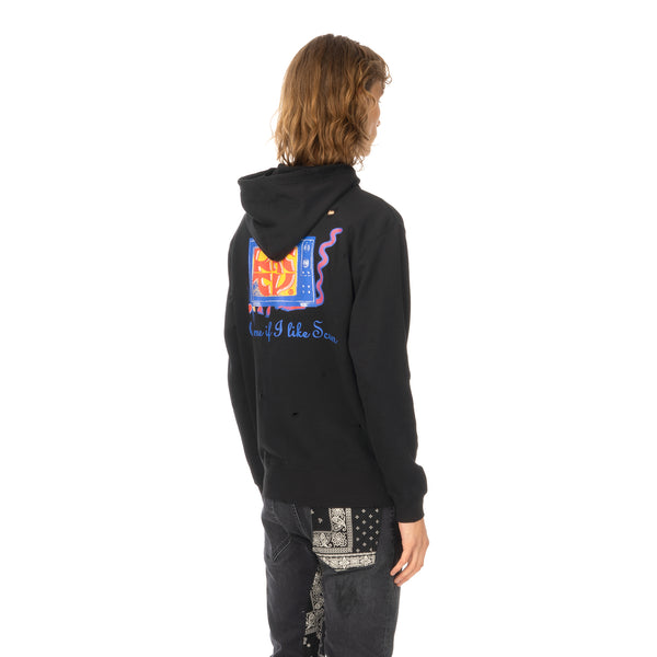 Poggy's Box | Rat TV Hoodie Black - Concrete