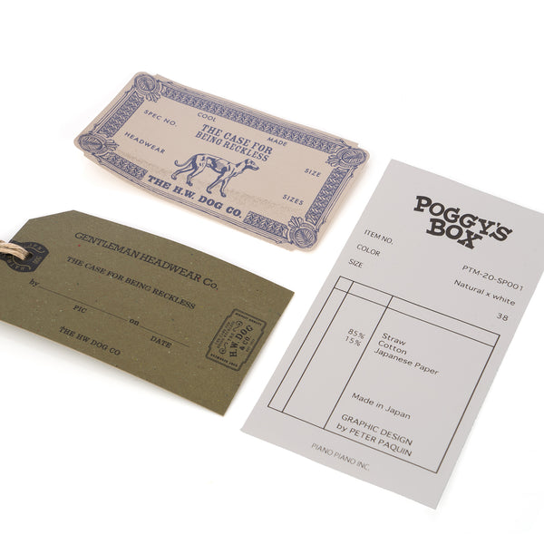Poggy's Box | x The Dog & Co. Hat Natural / White - Concrete