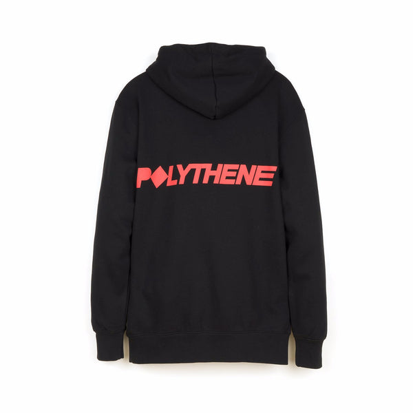 Polythene* Optics | Logo Hoodie Black - Concrete