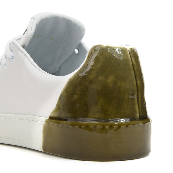Premiata Polo Bianco Verde Militare White - Concrete