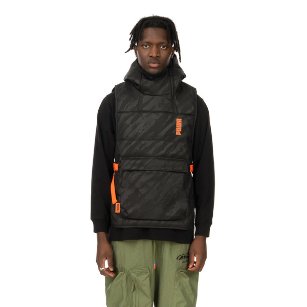 Puma | x Central Saint Martins Padded Hoodie Black - Concrete