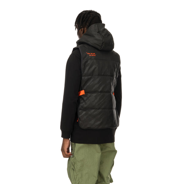 Puma | x Central Saint Martins Padded Hoodie Black - Concrete