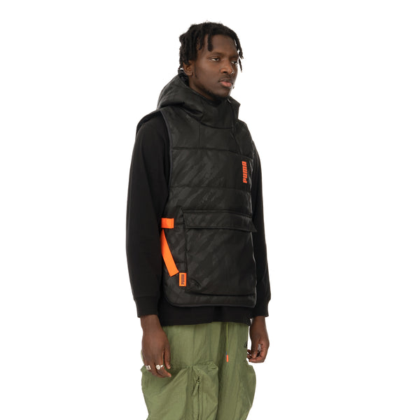 Puma | x Central Saint Martins Padded Hoodie Black - Concrete