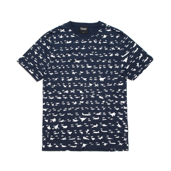 Christopher Raeburn Aircraft Recognition T-Shirt Navy - Concrete