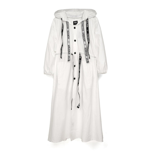 Christopher Raeburn Oversized Remade Cotton Parka White - Concrete