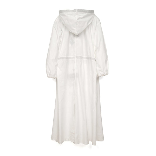 Christopher Raeburn Oversized Remade Cotton Parka White - Concrete