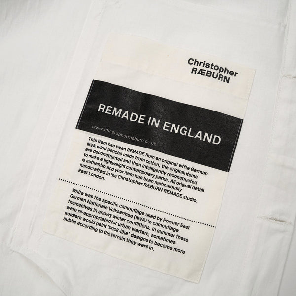 Christopher Raeburn Oversized Remade Cotton Parka White - Concrete