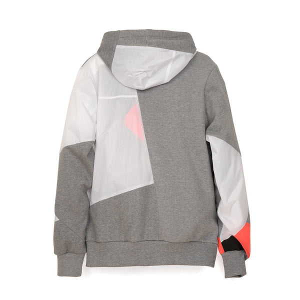 Christopher Raeburn Remade Kite Hoodie Grey/Coral - Concrete