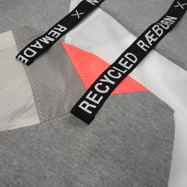 Christopher Raeburn Remade Kite Hoodie Grey/Coral - Concrete