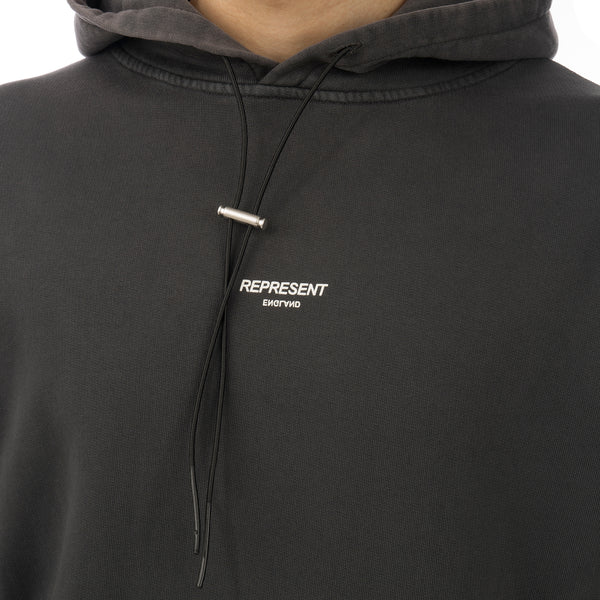 REPRESENT | Regular Fit Logo Hoodie Vintage Black - Concrete