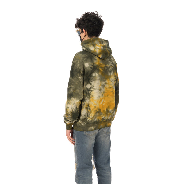 REPRESENT | Logo Hoodie Yellow Tie Dye - Concrete