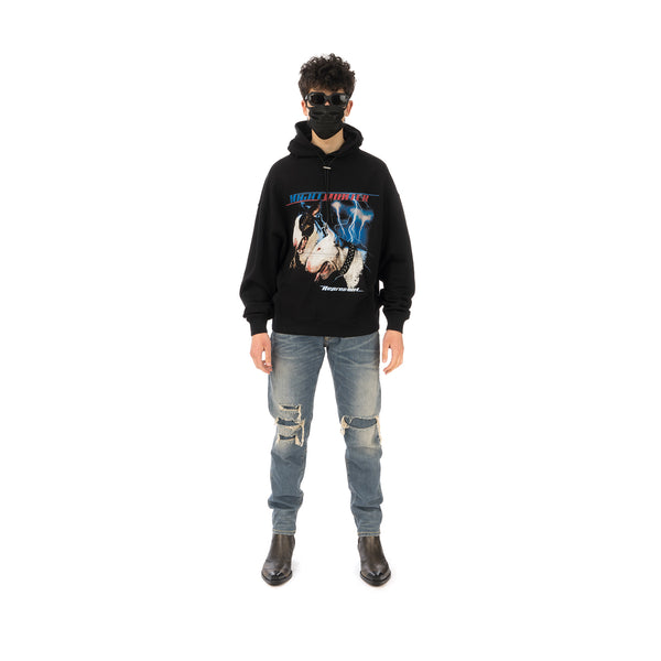 REPRESENT | Night Hunter Hoodie Jet Black - Concrete