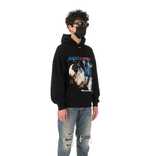 REPRESENT | Night Hunter Hoodie Jet Black - Concrete