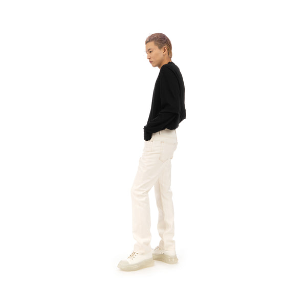 DRKSHDW by Rick Owens | Torrance Cut Pants White Wax - Concrete