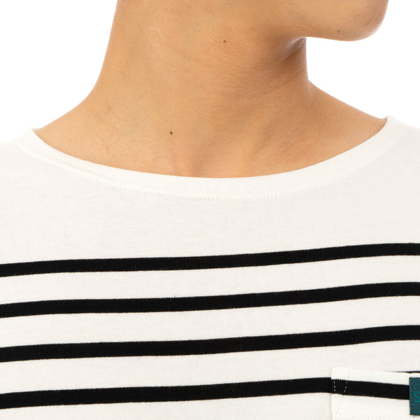 SELF CINEMA | M Breton White / Black Stripe - Concrete