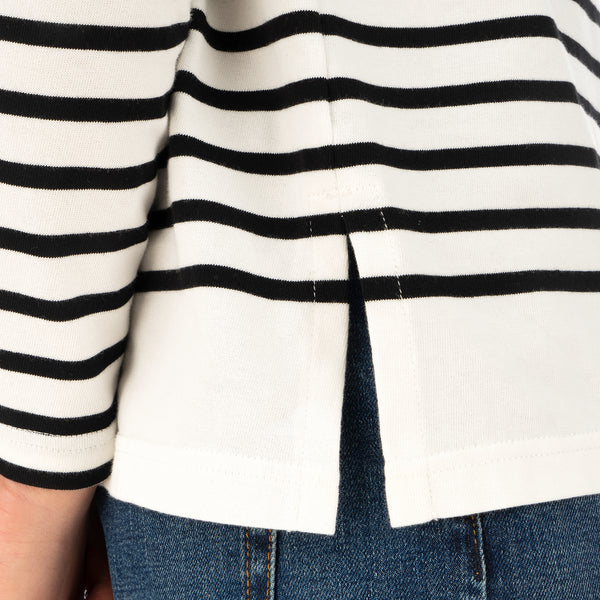 SELF CINEMA | M Breton White / Black Stripe - Concrete