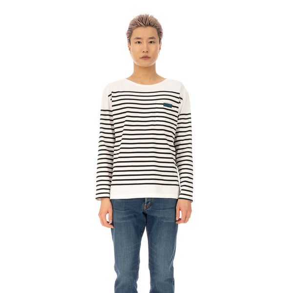 SELF CINEMA | M Breton White / Black Stripe - Concrete