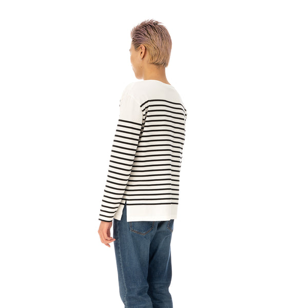 SELF CINEMA | M Breton White / Black Stripe - Concrete