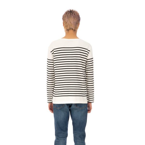 SELF CINEMA | M Breton White / Black Stripe - Concrete