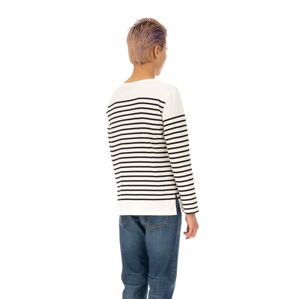 SELF CINEMA | M Breton White / Black Stripe - Concrete