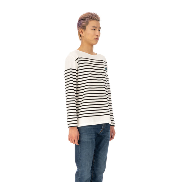 SELF CINEMA | M Breton White / Black Stripe - Concrete