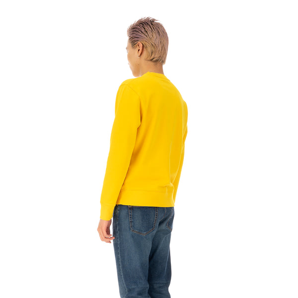 SELF CINEMA | M Embroidered Sweatshirt Yellow - Concrete