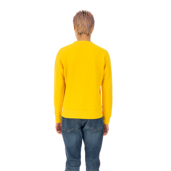 SELF CINEMA | M Embroidered Sweatshirt Yellow - Concrete