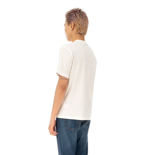SELF CINEMA | M Embroidered T-Shirt Off White - Concrete