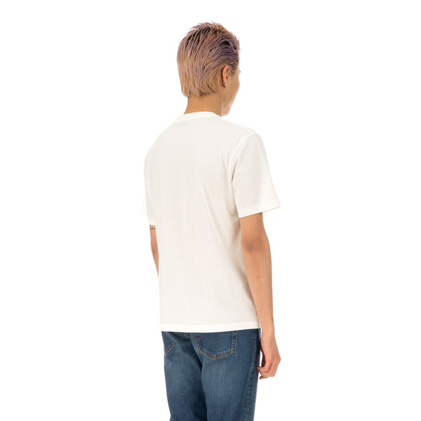 SELF CINEMA | M Embroidered T-Shirt Off White - Concrete