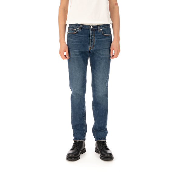 SELF CINEMA | M Taper Jean Mid Blue Vintage - Concrete