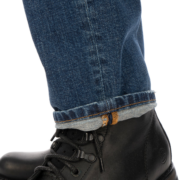 SELF CINEMA | M Taper Jean Mid Blue Vintage - Concrete