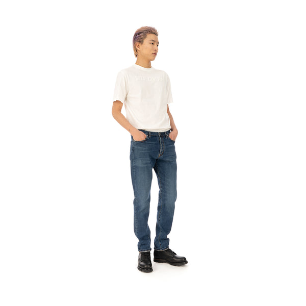 SELF CINEMA | M Taper Jean Mid Blue Vintage - Concrete