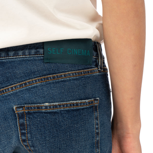 SELF CINEMA | M Taper Jean Mid Blue Vintage - Concrete