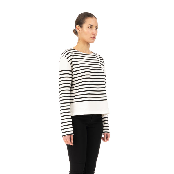 SELF CINEMA | W Breton White / Black Stripe - Concrete