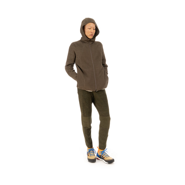 Snow Peak | WG Knitted Jacket Brown - Concrete