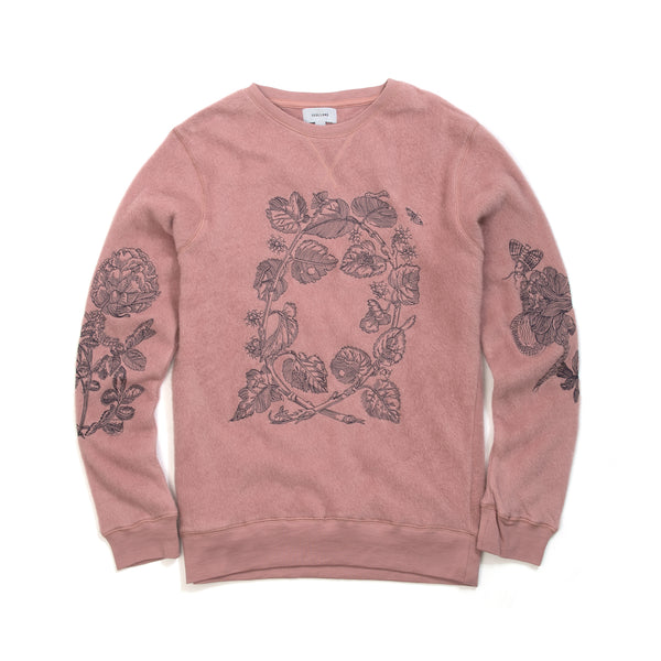 Soulland | Damian Merino Wool Sweat Rose - Concrete